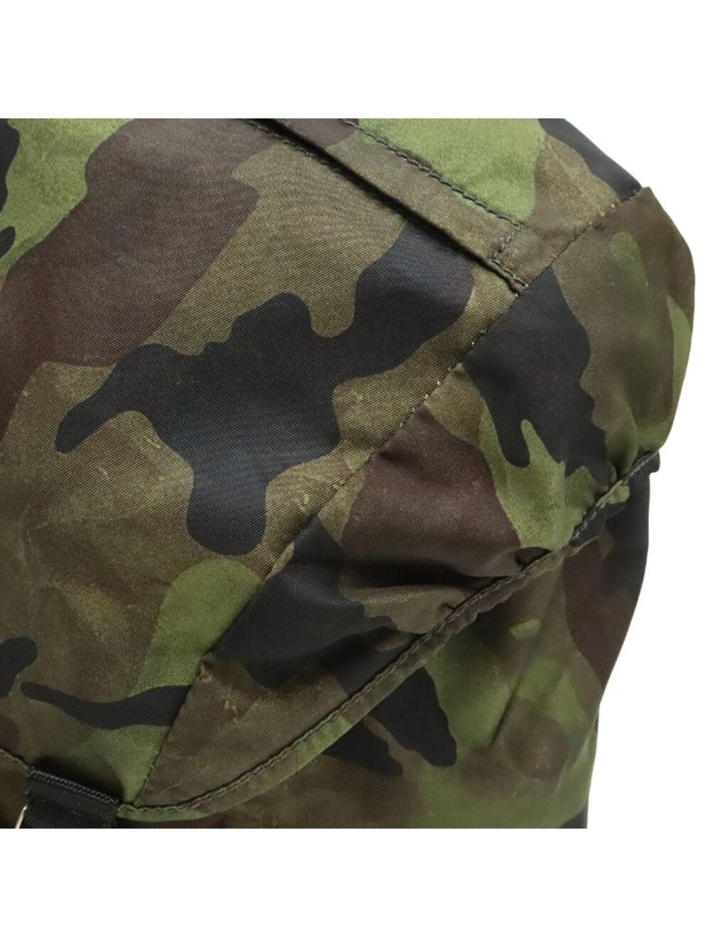 Prada Backpack Camouflage Pattern Nylon Fumo Green Multicolor Silver - Picture 6 of 9